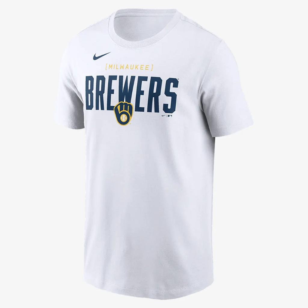 Milwaukee Brewers Home Team Bracket Men&#039;s Nike MLB T-Shirt N19910AMZBM0P-10A