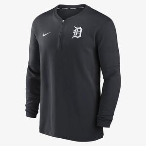 Detroit Tigers Authentic Collection Game Time Men&#039;s Nike Dri-FIT MLB 1/2-Zip Long-Sleeve Top 014G4FADG-2TK