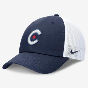 Chicago Cubs City Connect Club Men&#039;s Nike MLB Trucker Adjustable Hat NB03012NEJ-4H2