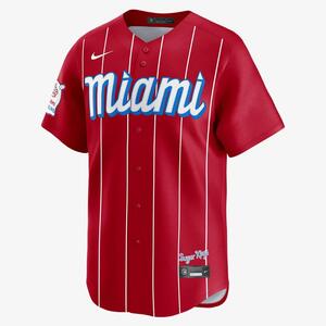 Miami Marlins City Connect Men&#039;s Nike Dri-FIT ADV MLB Limited Jersey T7LM03VRMQM-L23