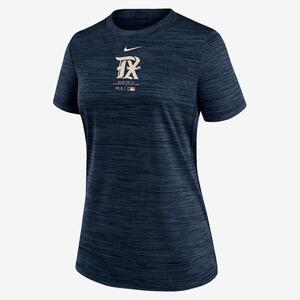 Texas Rangers Authentic Collection City Connect Practice Velocity Women&#039;s Nike Dri-FIT MLB T-Shirt 02LQ4FATER-41G