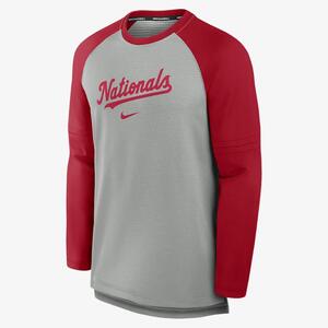 Washington Nationals Authentic Collection Game Time Men&#039;s Nike Breathe MLB Long-Sleeve T-Shirt 013F080NWTL-P3U