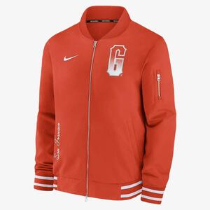 San Francisco Giants Authentic Collection City Connect Game Time Men&#039;s Nike MLB Full-Zip Bomber Jacket 015D08E4GIA-ZHD