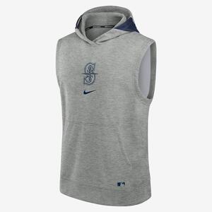 Seattle Mariners Authentic Collection Early Work Men’s Nike Dri-FIT MLB Sleeveless Pullover Hoodie 013U019NMVR-J3E