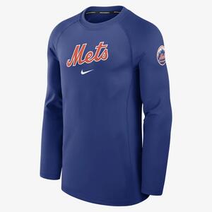 New York Mets Authentic Collection Game Time Men&#039;s Nike Dri-FIT MLB Long-Sleeve T-Shirt 013D11TUNME-RHE