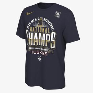 UConn 2024 Men&#039;s National Champ Men&#039;s Nike College Basketball T-Shirt HV4224-419