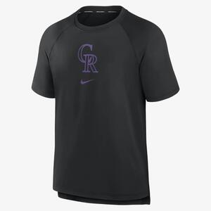 Colorado Rockies Authentic Collection Pregame Men&#039;s Nike Dri-FIT MLB T-Shirt 013B00ADNV-WYF