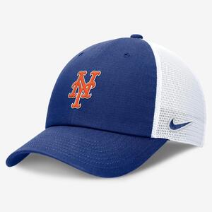 New York Mets Evergreen Club Men&#039;s Nike MLB Trucker Adjustable Hat NB03155NNME-BEE