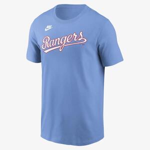 Texas Rangers Cooperstown Wordmark Men&#039;s Nike MLB T-Shirt N1994EYT86-0B5