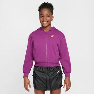 Nike Sportswear Big Kids&#039; (Girls&#039;) Full-Zip Hoodie FN8595-503