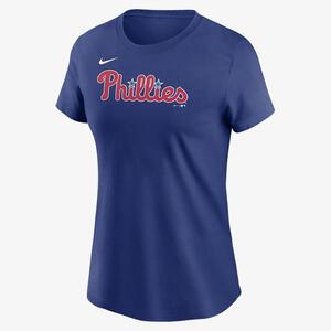 Philadelphia Phillies Wordmark Women&#039;s Nike MLB T-Shirt NKAF4EWPP-0U5
