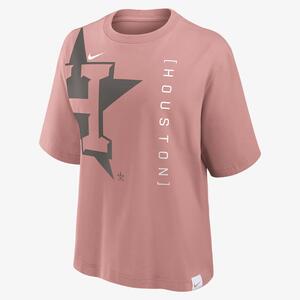 Houston Astros Statement Boxy Women&#039;s Nike MLB T-Shirt 01CM6GMHUS-FXV