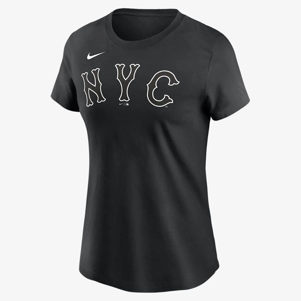 New York Mets City Connect Wordmark Women&#039;s Nike MLB T-Shirt NKAF00ANME-11T