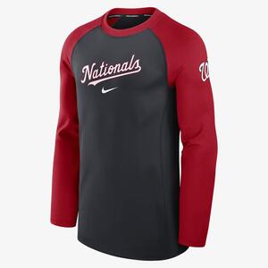 Washington Nationals Authentic Collection Game Time Men&#039;s Nike Dri-FIT MLB Long-Sleeve T-Shirt 013D195NWTL-RHE