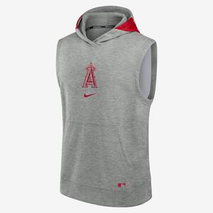 Los Angeles Angels Authentic Collection Early Work Men’s Nike Dri-FIT MLB Sleeveless Pullover Hoodie 013U080NANG-J3E
