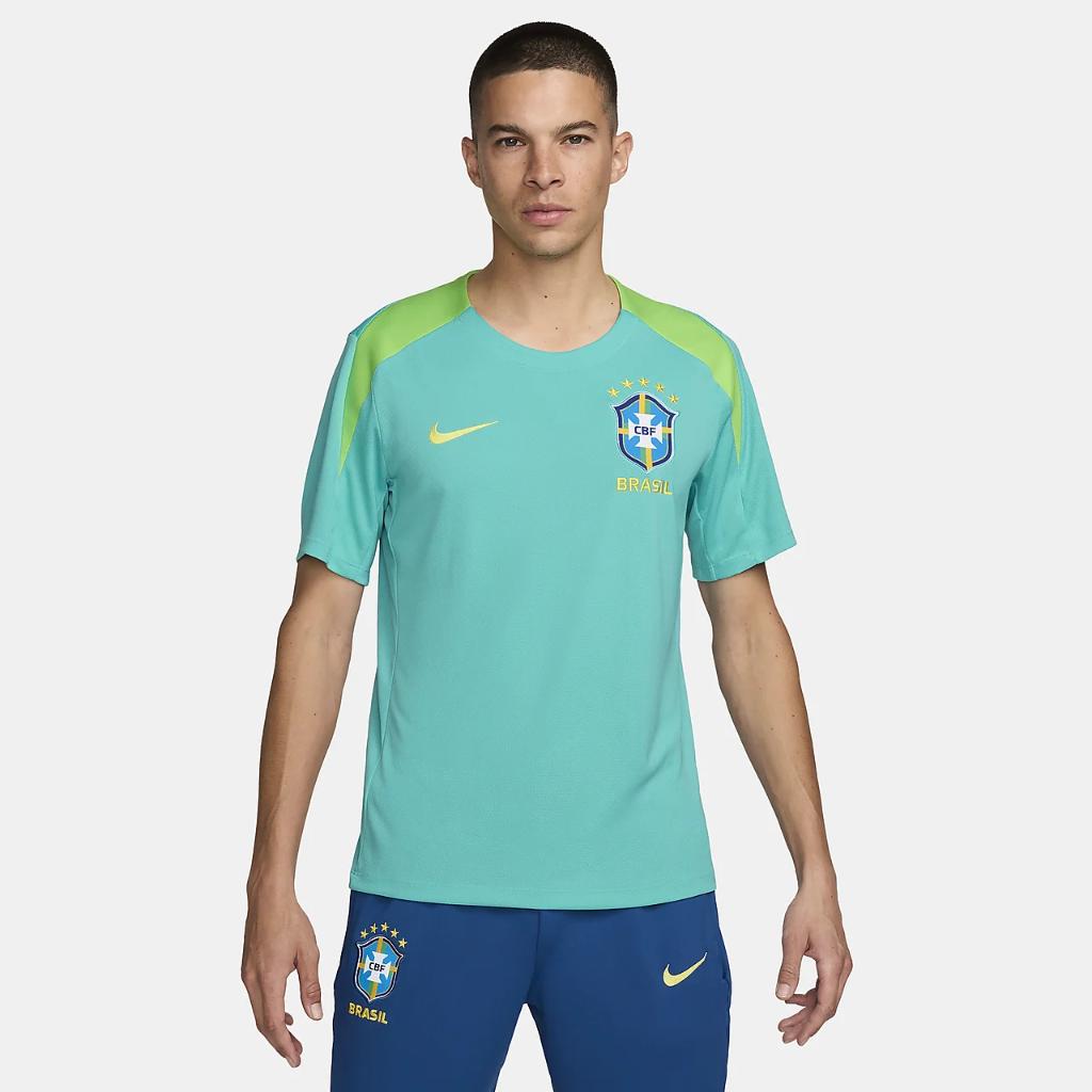 Brazil Strike Men&#039;s Nike Dri-FIT Soccer Short-Sleeve Knit Top FJ2917-445
