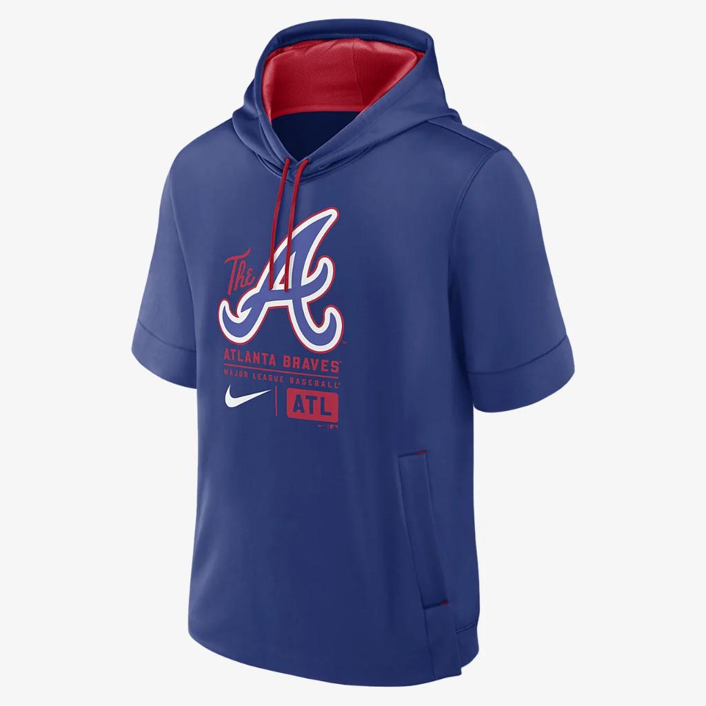 Atlanta Braves City Connect Men&#039;s Nike MLB Short-Sleeve Pullover Hoodie 01SO199NAW-TQ7