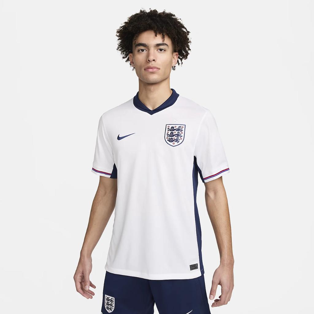 England (Men&#039;s Team) 2024/25 Stadium Home Men&#039;s Nike Dri-FIT Soccer Replica Jersey FJ4285-100