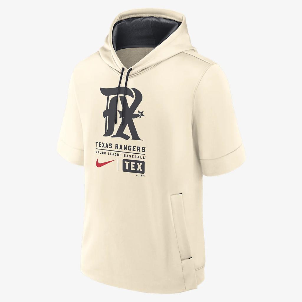 Texas Rangers City Connect Men&#039;s Nike MLB Short-Sleeve Pullover Hoodie 01SO01YSTER-TQ7