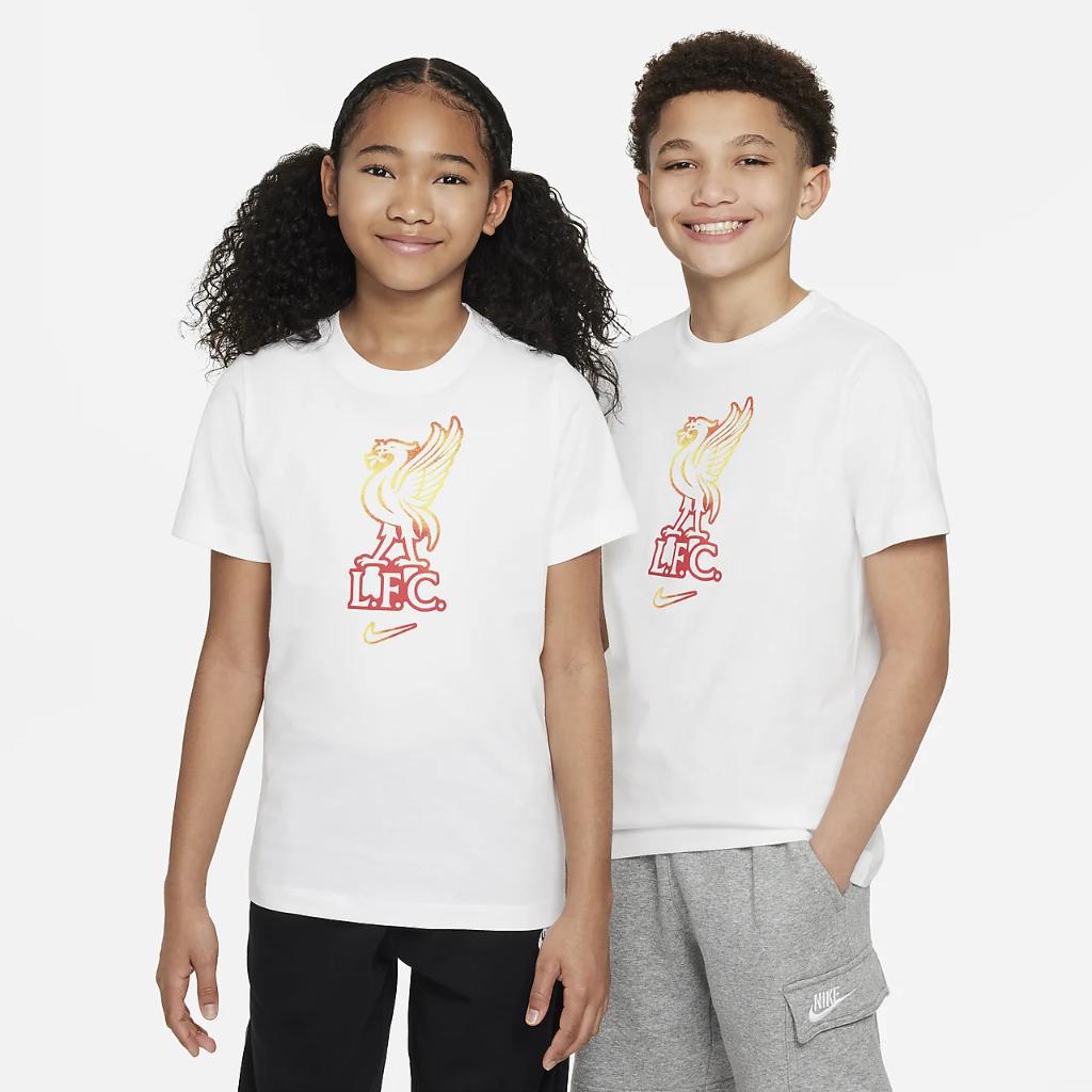 Liverpool FC Big Kids&#039; Nike Soccer T-Shirt FZ0033-100
