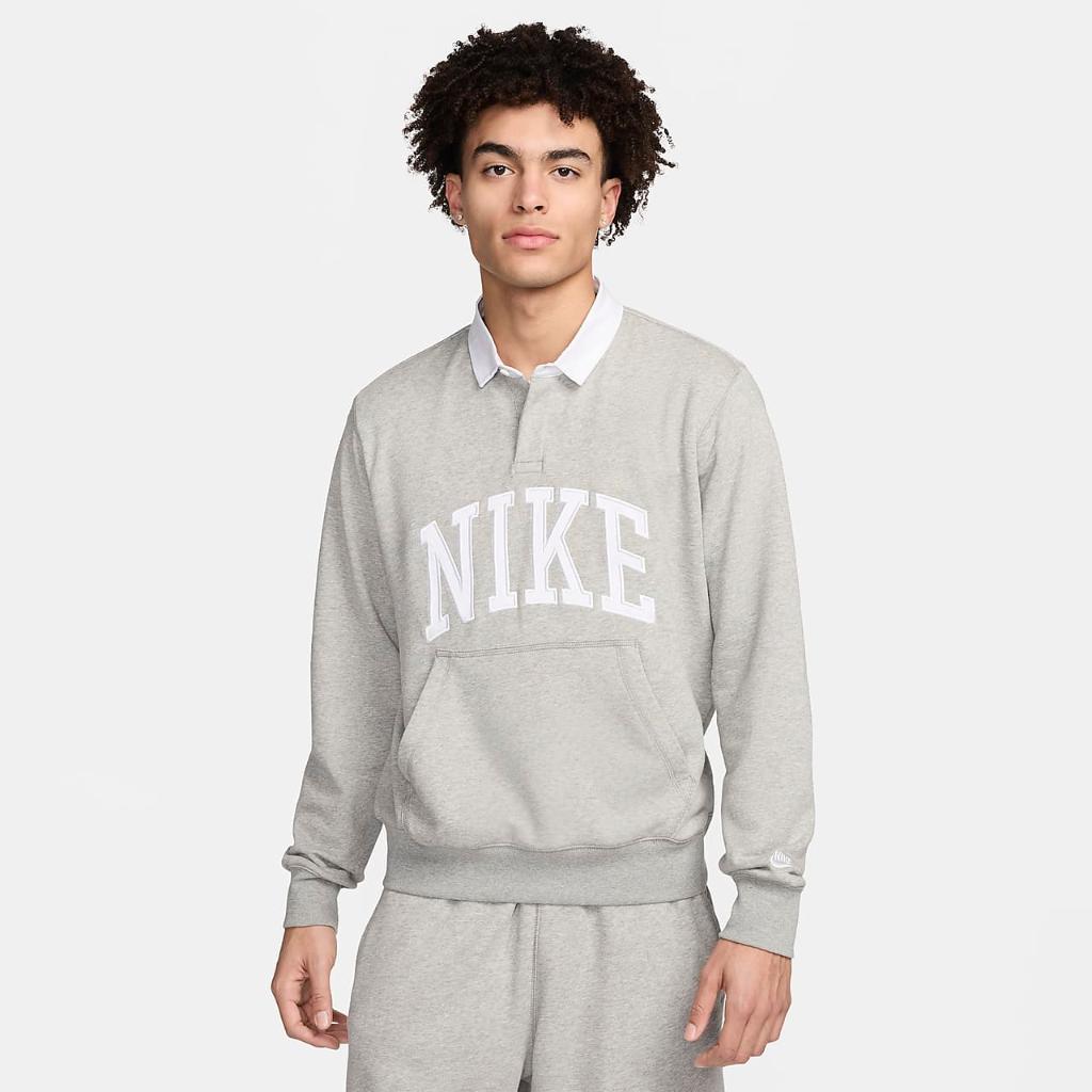Nike Club Fleece Men&#039;s Long-Sleeve Fleece Polo FN3112-063