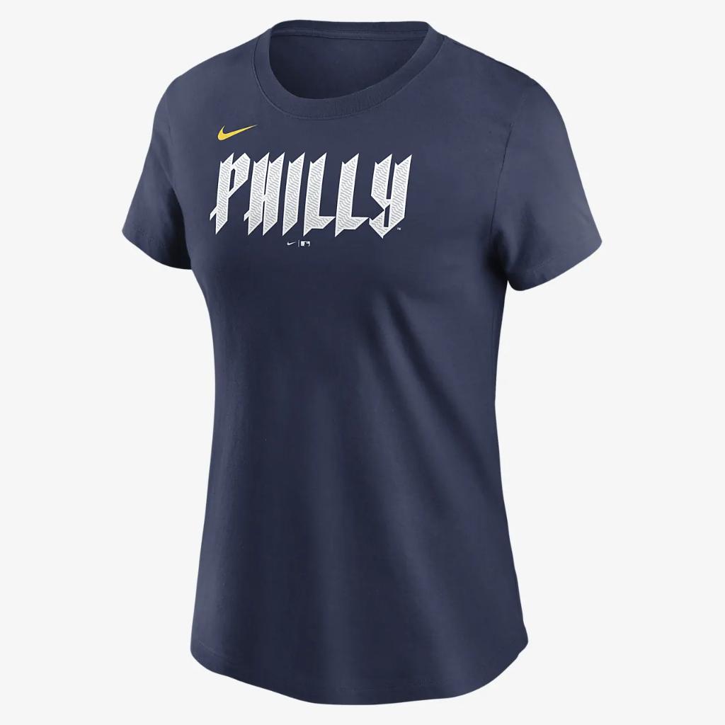Philadelphia Phillies City Connect Wordmark Women&#039;s Nike MLB T-Shirt NKAF44BPP-11T