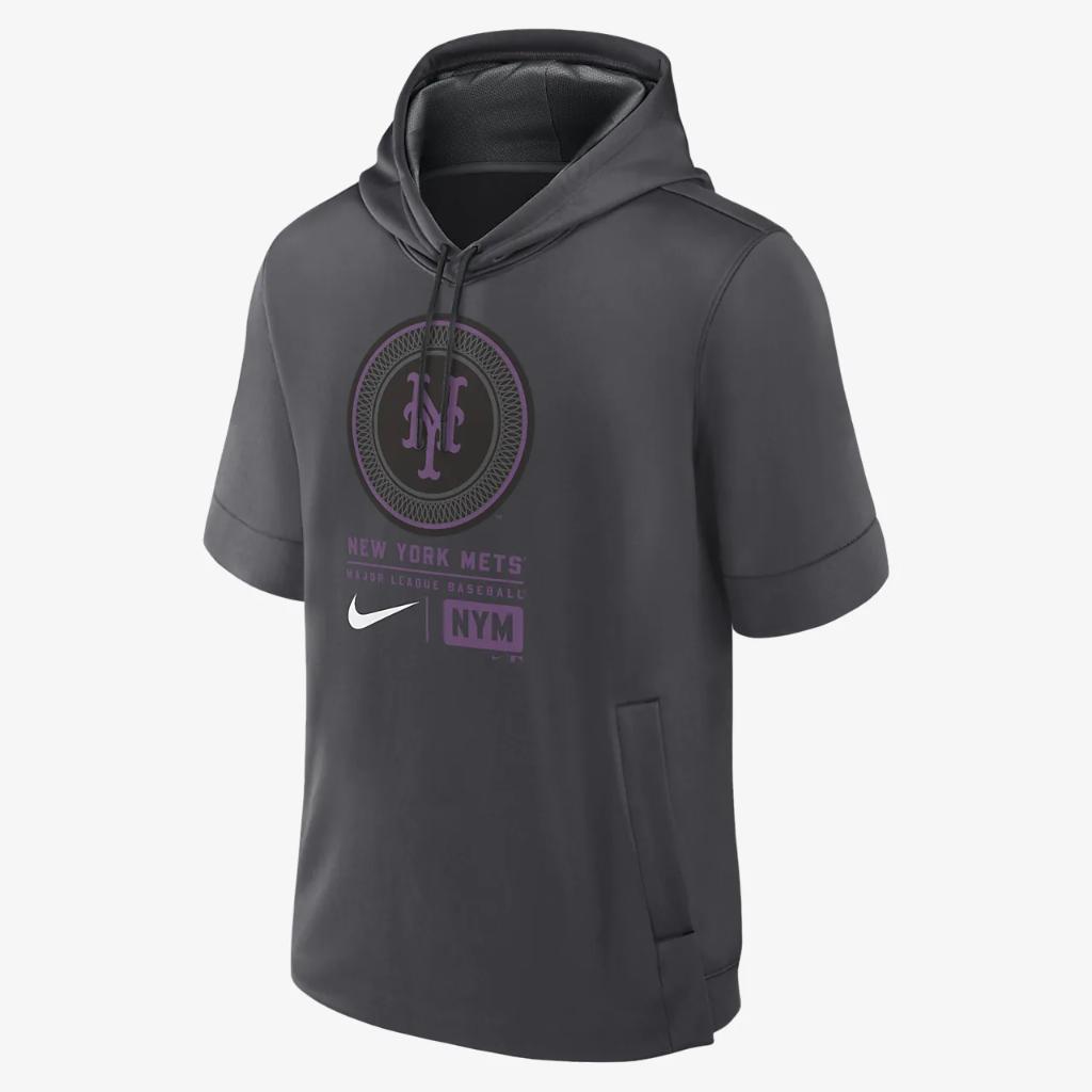 New York Mets City Connect Men&#039;s Nike MLB Short-Sleeve Pullover Hoodie 01SO466MNME-TQ7