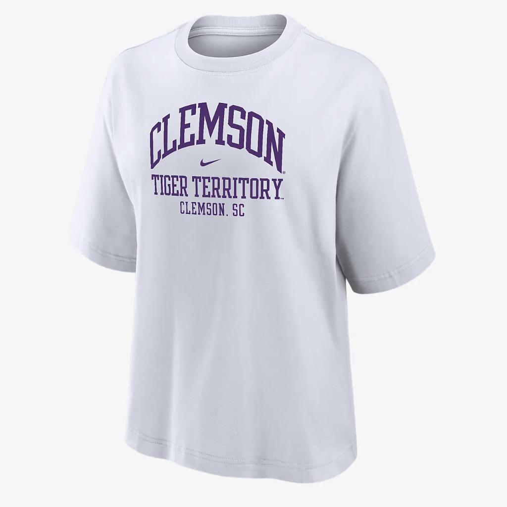 Clemson Women&#039;s Nike College Boxy T-Shirt W111220530-CLE