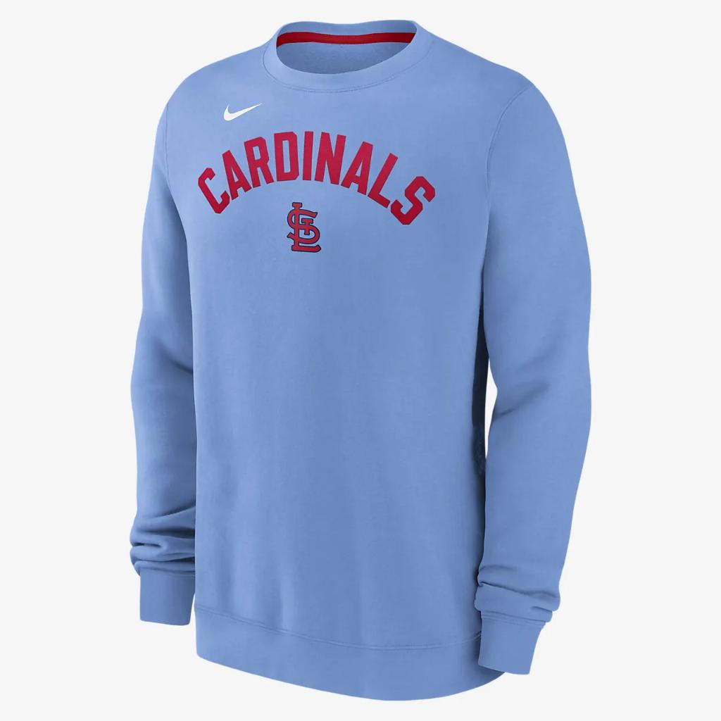St. Louis Cardinals Classic Men&#039;s Nike MLB Pullover Crew NKPU03ARSCN-N9P