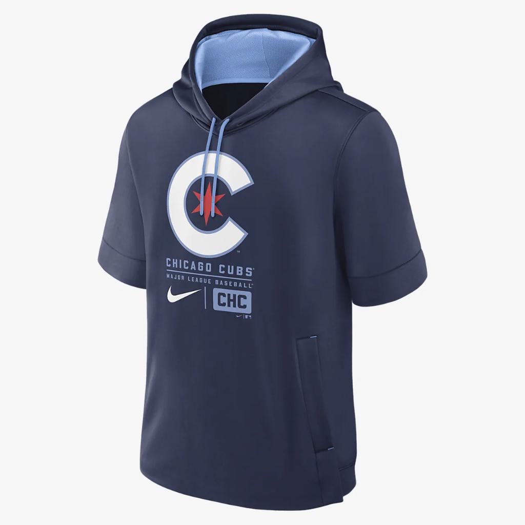 Chicago Cubs City Connect Men&#039;s Nike MLB Short-Sleeve Pullover Hoodie 01SO047NEJ-TQ7