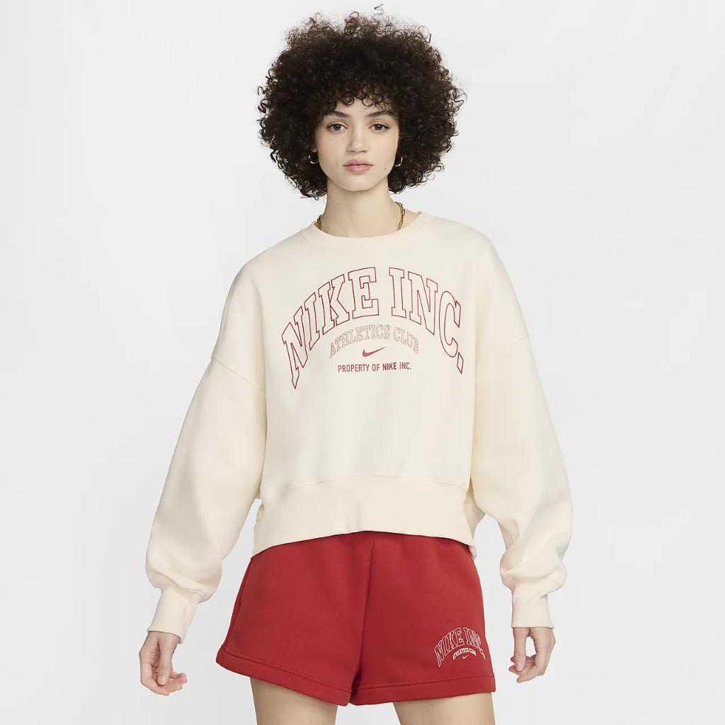 Nike Sportswear Phoenix Fleece Women&#039;s Over-Oversized Crew-Neck Sweatshirt HJ6523-110