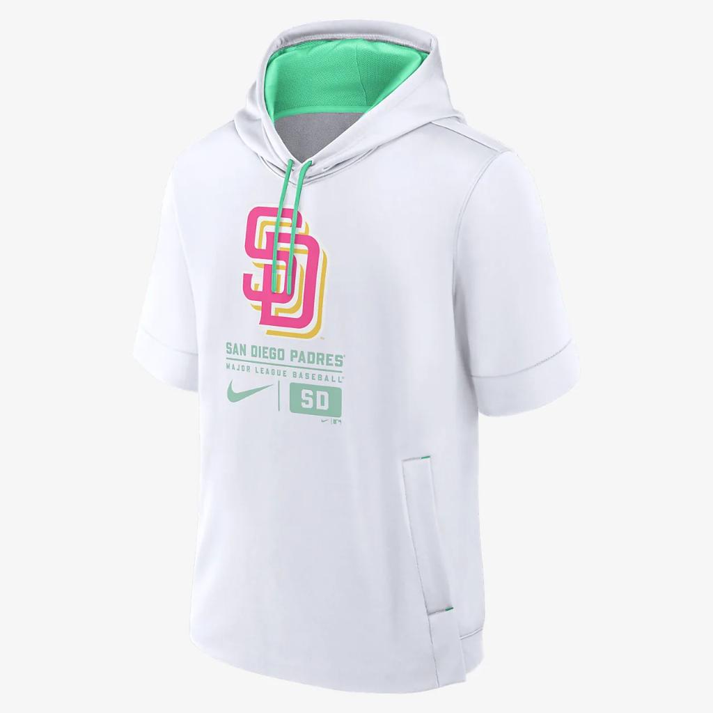 San Diego Padres City Connect Men&#039;s Nike MLB Short-Sleeve Pullover Hoodie 01SO08X8PYP-TQ7