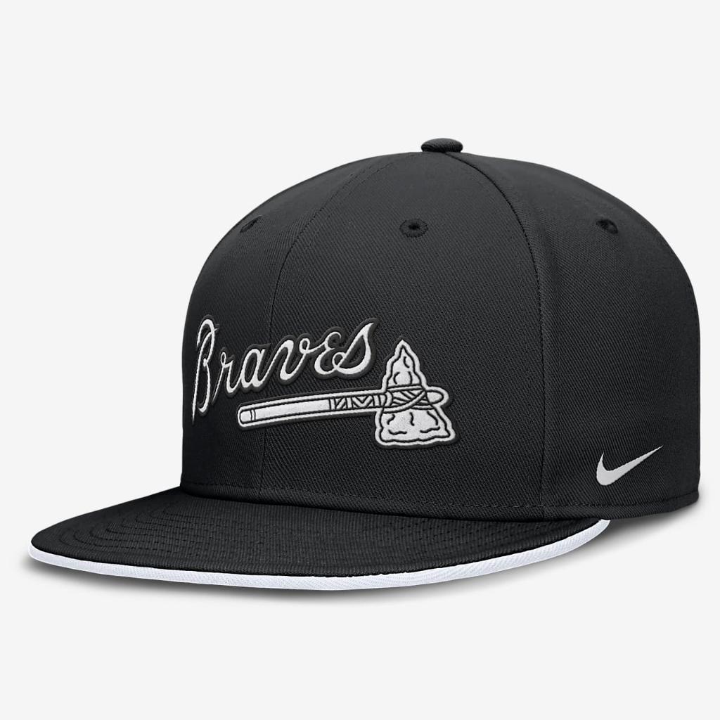 Atlanta Braves Primetime True Men&#039;s Nike Dri-FIT MLB Fitted Hat NB1800AAW-QXQ
