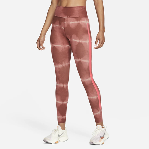 Nike Dri-FIT One Luxe Women&#039;s Mid-Rise Printed Training Leggings DM7619-217