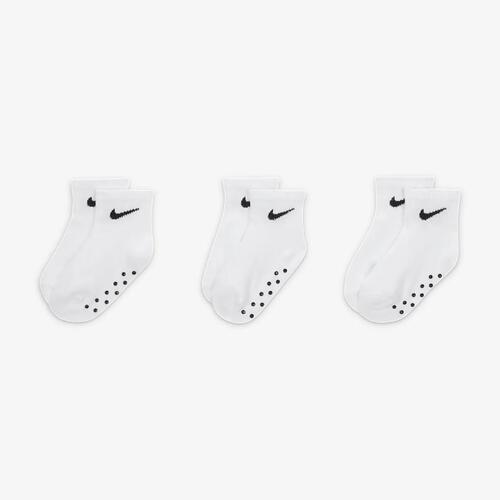 Nike Baby (6-12M) Gripper Ankle Socks (3 Pairs) MN0053-F00