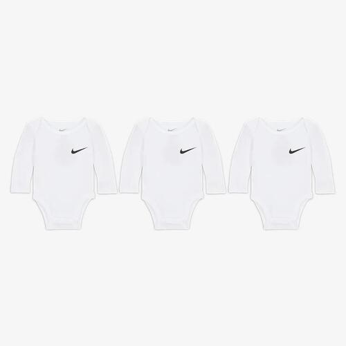 Nike Essentials 3-Pack Long Sleeve Bodysuits Baby Bodysuit Pack 56K734-001