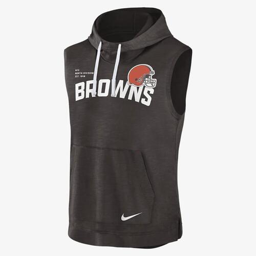 Nike Athletic (NFL Cleveland Browns) Men&#039;s Sleeveless Pullover Hoodie 00BW11SD93-06Q