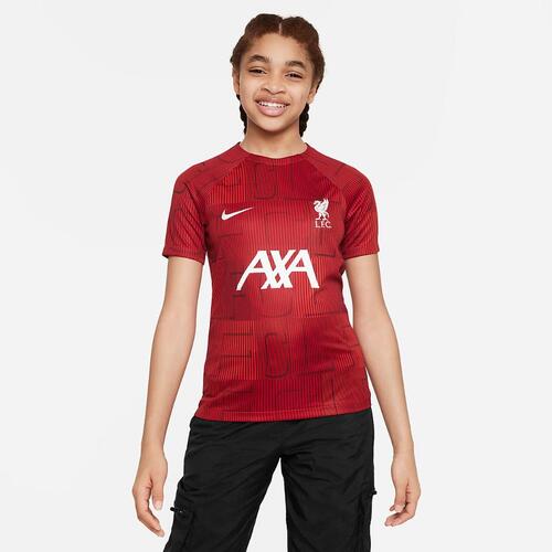 Liverpool FC Academy Pro Big Kids&#039; Nike Dri-FIT Pre-Match Soccer Top DX3630-688