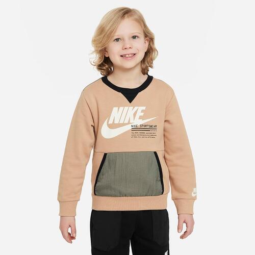 Nike Sportswear Paint Your Future Little Kids&#039; French Terry Crew 86L749-X0L