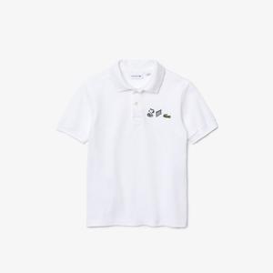 Boys’ Lacoste x Peanuts Classic Fit Organic Cotton Piqué Polo Shirt PJ8302-51