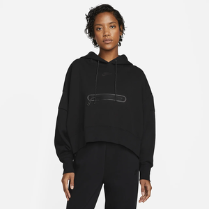 Nike Sportswear Tech Fleece Women&#039;s Over-Oversized Crop Pullover Hoodie DR4973-010