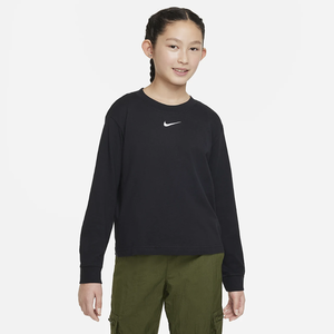 Nike Sportswear Essential Big Kids&#039; (Girls&#039;) Long-Sleeve T-Shirt DV0575-010