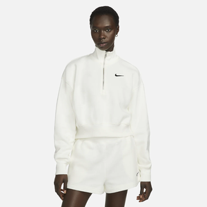 Nike Sportswear Phoenix Fleece Women&#039;s Oversized 1/2-Zip Crop Sweatshirt DQ5767-133