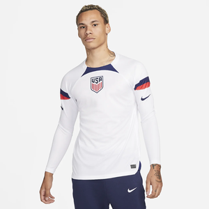 U.S. 2022/23 Stadium Home Men&#039;s Nike Dri-FIT Long-Sleeve Soccer Jersey DN0673-101