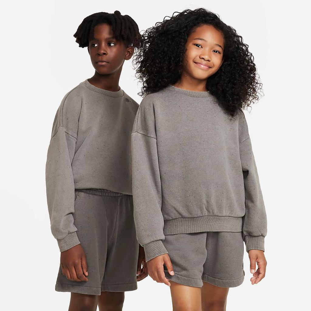 Nike Sportswear Icon Fleece Big Kids&#039; Sweatshirt DQ9002-210