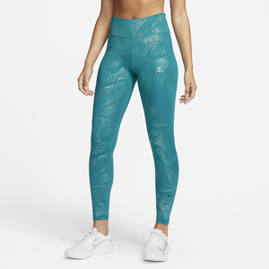 Nike One Women&#039;s Mid-Rise Printed Leggings DQ6308-367