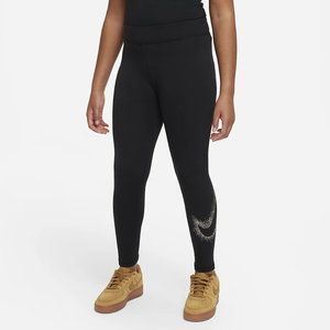 Nike Sportswear Essential Big Kids&#039; (Girls&#039;) Mid-Rise Leggings (Extended Size) DV3233-010