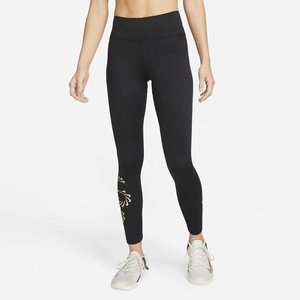 Nike Therma-FIT One Women&#039;s Mid-Rise Graphic Training Leggings DQ6186-010