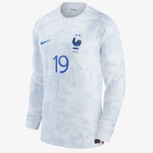 France National Team 2022/23 Stadium Away (Karim Benzema) Men&#039;s Nike Dri-FIT Long-Sleeve Soccer Jersey FN5132804-FFF