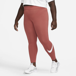 Nike Sportswear Essential Women&#039;s Mid-Rise Swoosh Leggings (Plus Size) DC6934-691